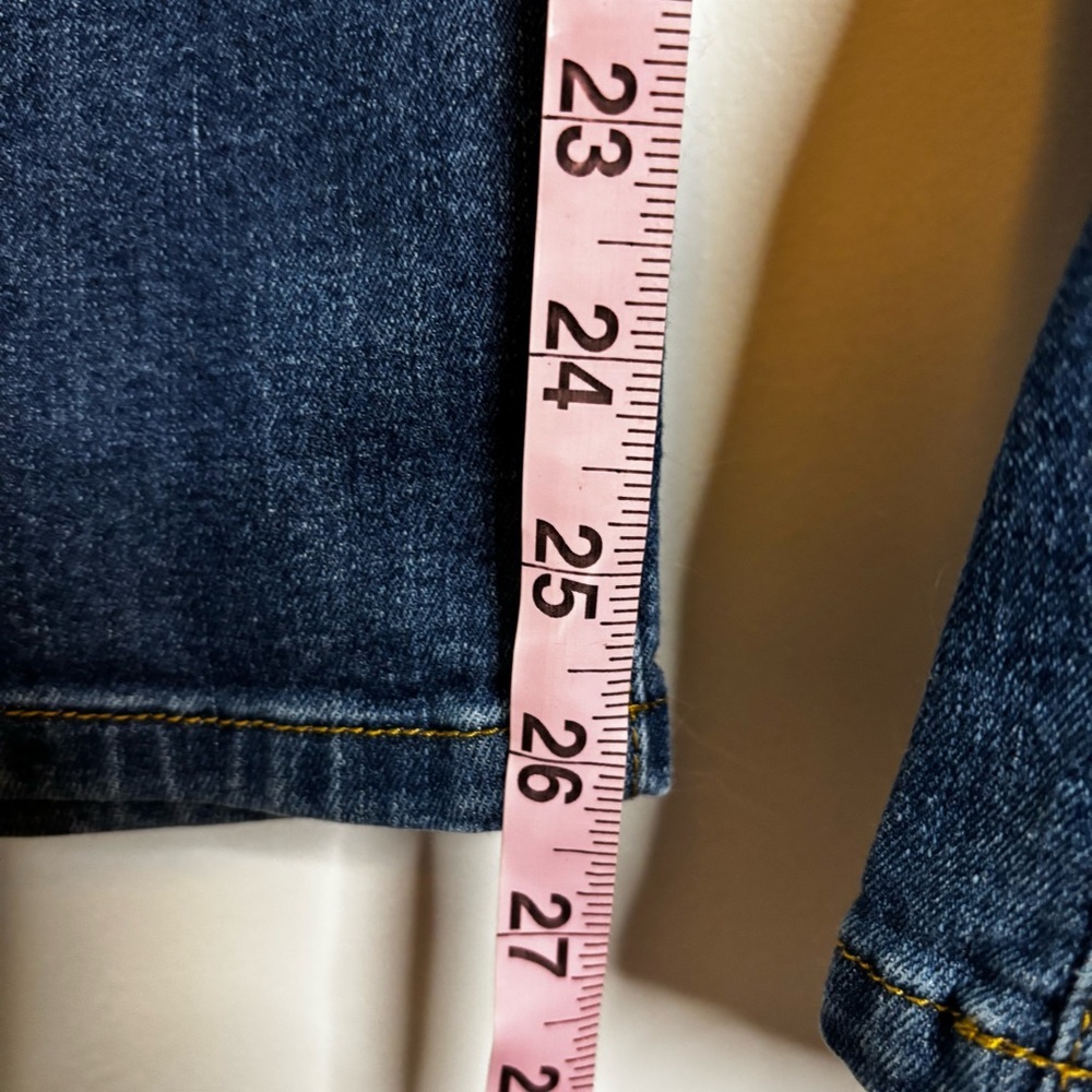Measure & Made Classic Blue Skinny Ankle Jeans - Picture 4 of 13
